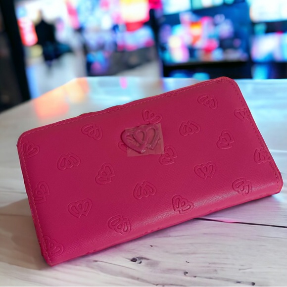 Betsey Johnson Handbags - Betsy Johnson Azalea Rosebud Quilted Zip Around Wallet